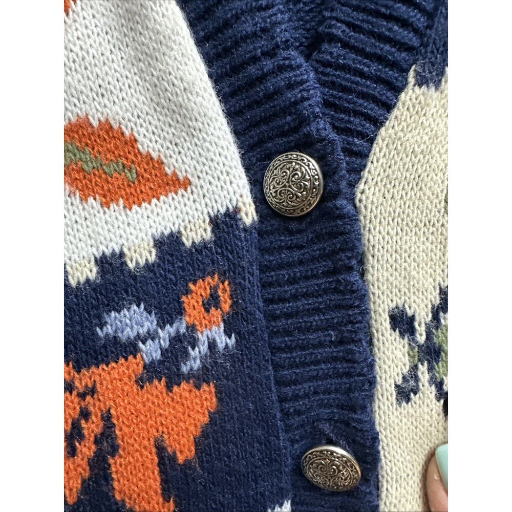 Vintage Southern Lady Thanksgiving Fall Halloween Sweater Vest Sz L - Picture 6 of 8